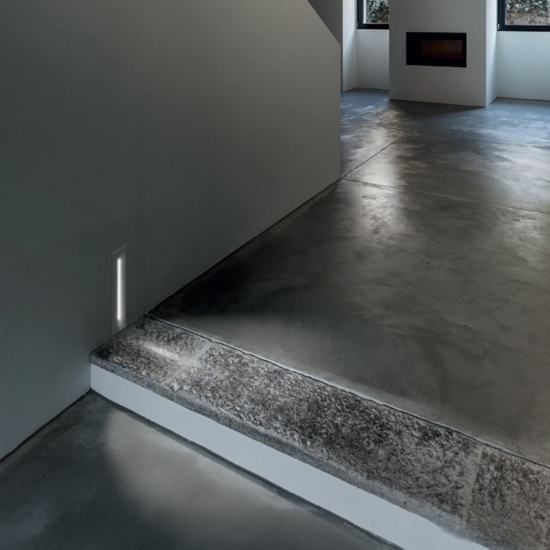 Segnapasso led 3w 3000k bianco da incasso per scala gradini
