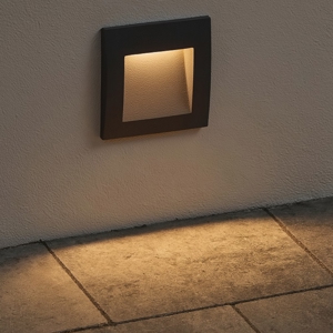 Segnapasso led 1w 3000k da esterno da incasso