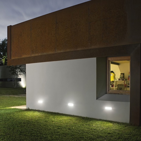 Gea luce dagr segnapasso da esterno 7w 4000k antracite