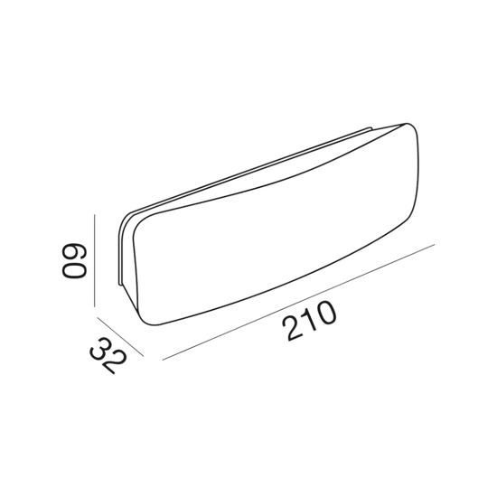 Gea luce dagr segnapasso da esterno 7w 4000k antracite