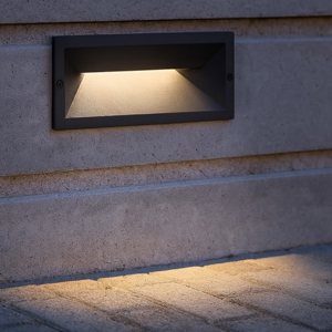 Segnapasso led incasso da esterno 13w 4000k antracite gea luce ohrm