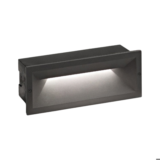 Segnapasso led incasso da esterno 13w 4000k antracite gea luce ohrm