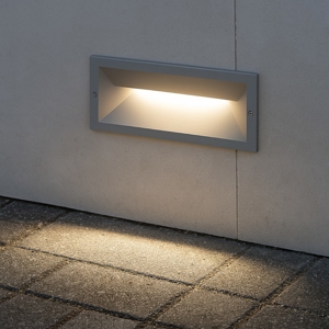 Segnapasso incasso da esterno 13w 4000k grigio gea luce ohrm