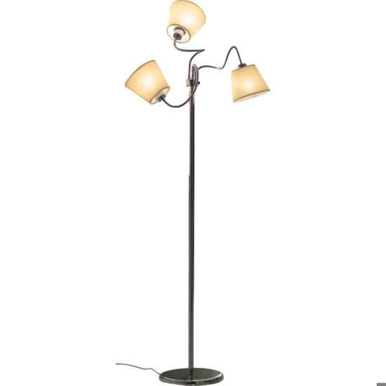 Lampada da terra luci orientabili paralumi di pergamena