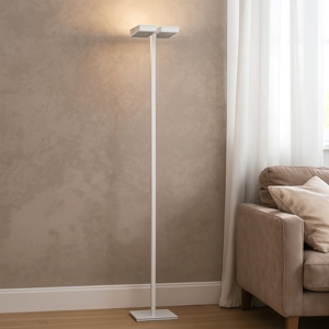 Piantana moderna luminosa grigio parabole orientabili
