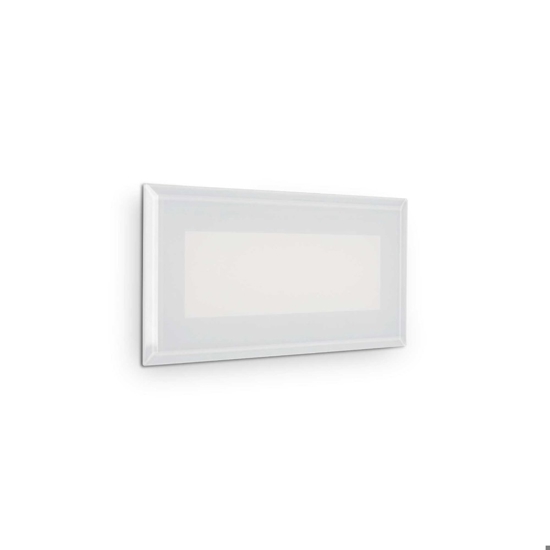 Indio fi 8w ideal lux segnapasso led 8w 3000k per esterno ip65 bianco da incasso