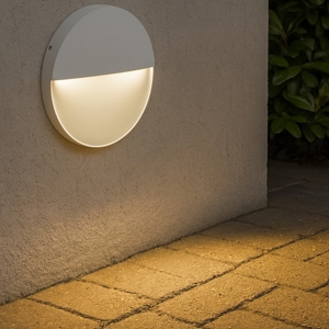 Segnapasso led da esterno 6w 4000k rotondo bianco