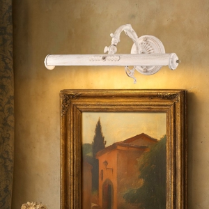 Maytoni picasso applique da quadro classica metallo bianco anticato