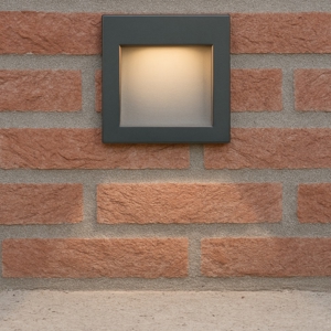 Ideal lux wire segnapasso per esterno antracite incasso parete led 4w 3000k ip65