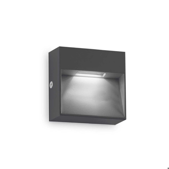 Segnapasso da esterno dedra ap big ideal lux ip65 led antracite