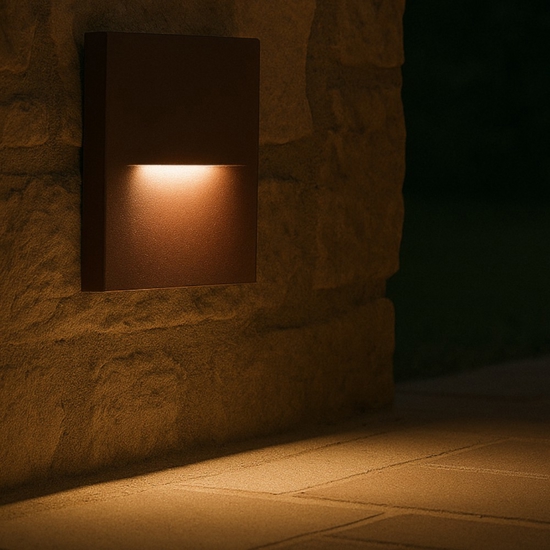 Segnapasso per esterno led marrone 3w 3000k fp