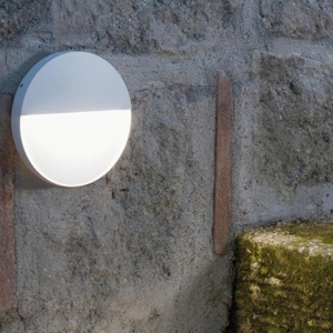 Segnapasso per esterno senza incasso bianco rotondo led 3w 4000k