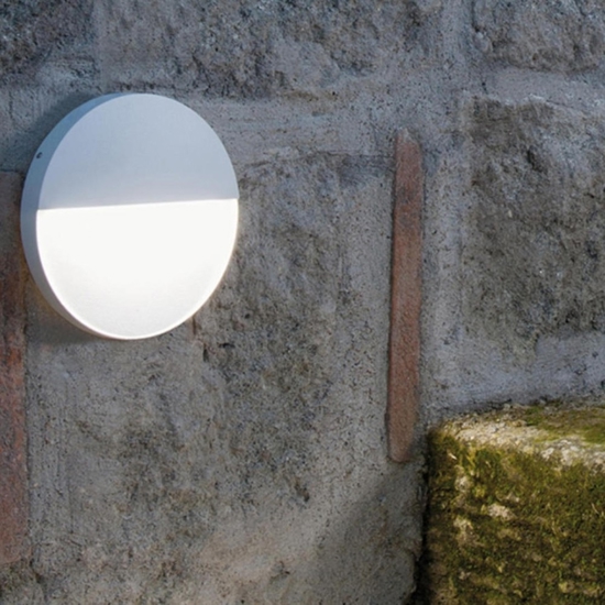 Segnapasso per esterno senza incasso bianco rotondo led 3w 4000k
