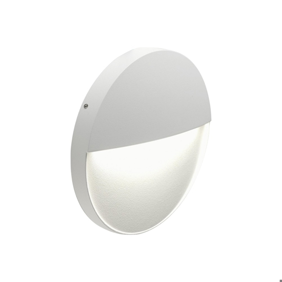 Segnapasso per esterno senza incasso bianco rotondo led 3w 4000k
