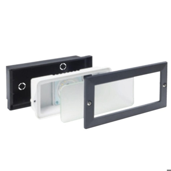 Segnapasso bianco per esterno da incasso led 10w 4000k