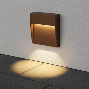 Segnapasso esterno marrone led 3w 4000k quadrato gea luce