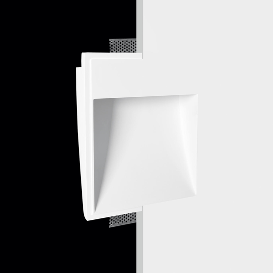 Faretto segnapasso in gesso da incasso g9 4w 3000k