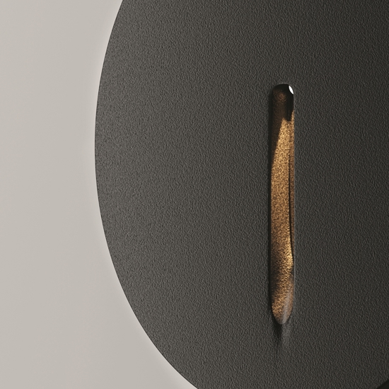 Maytoni segnapasso lock nero led per esterno da incasso 3w 3000k