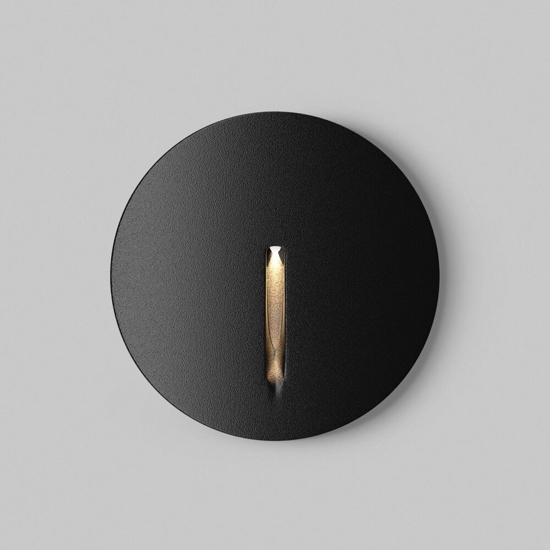 Maytoni segnapasso lock nero led per esterno da incasso 3w 3000k