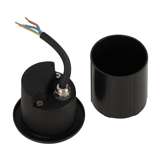 Maytoni segnapasso lock nero led per esterno da incasso 3w 3000k