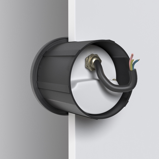 Maytoni segnapasso lock nero led per esterno da incasso 3w 3000k