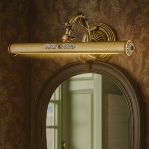 Maytoni picasso applique per specchio bagno oro brunito parabola orientabile fp