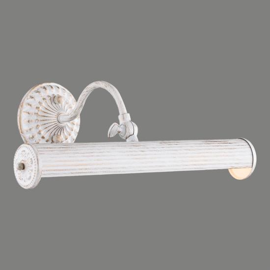 Maytoni renoir applique bagno bianco anticato per specchio