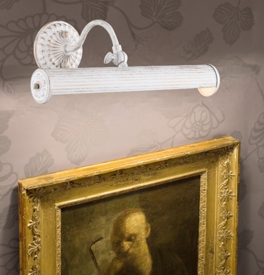 Maytoni renoir applique bagno bianco anticato per specchio