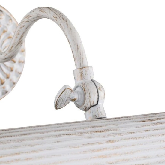 Maytoni renoir applique bagno bianco anticato per specchio
