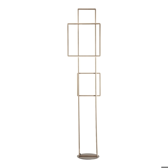 Lampada da terra pt dowel oro ondaluce design moderna