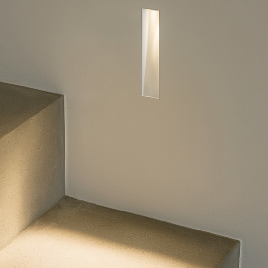 Segnapasso in gesso da incasso per interni
