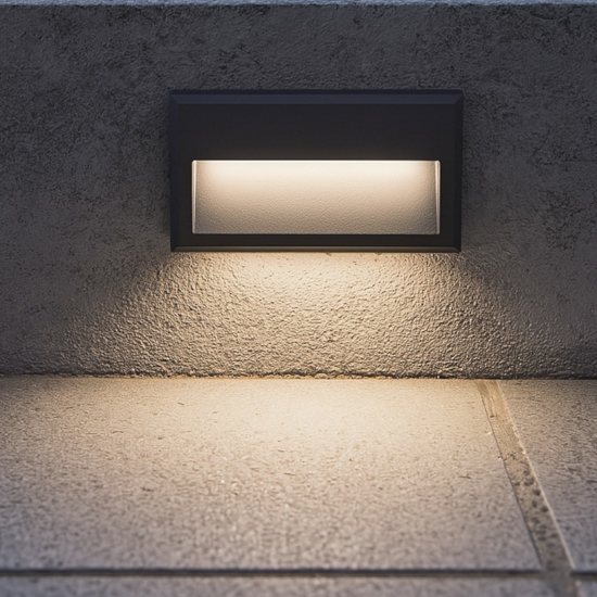 Febe-1 ap 4000k ideal lux segnapsso da esterno led 4000k antracite ip65