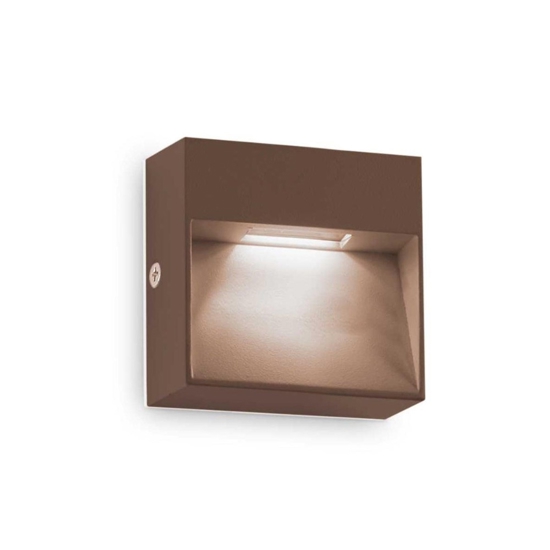 Dedra ap big ideal lux segnapasso da esterno led 3000k marrone ip65