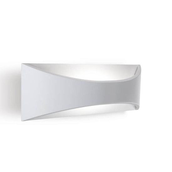 Applique bianca da esterno balcone led 12w 3000k biemissione luce ip65