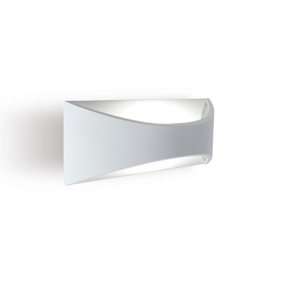 Applique bianca per esterno biemissione luce led 6w 4000k ip65