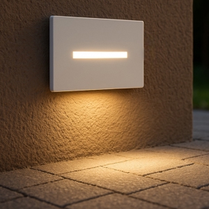 Segnapasso bianco da esterno per incasso led 3w cct ip54