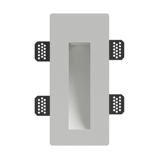 Segnapasso da incasso in gesso ceramico mini gu10