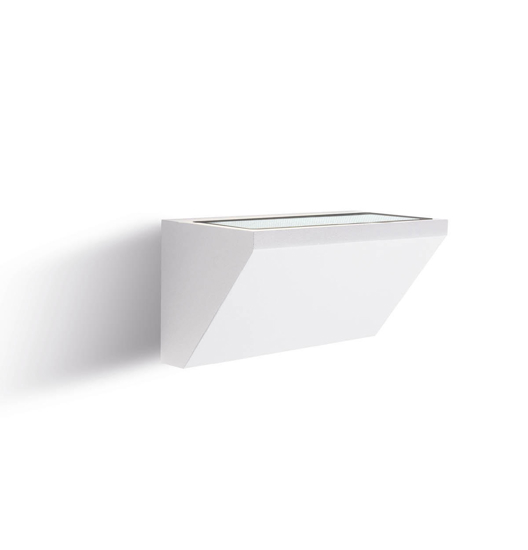 Applique bianca per esterno moderna led 18w 3000k ip65