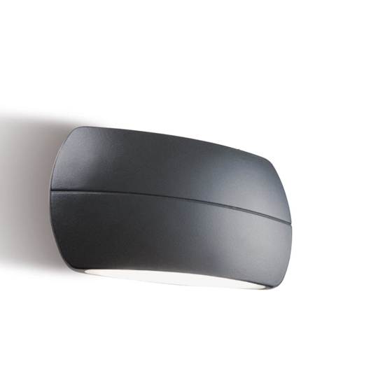 Applique da esterno grafite design moderno led 10w 4000k