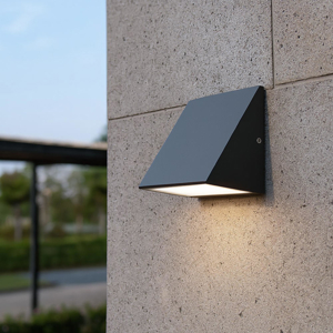 Applique grafite da esterno moderna led 7w 4000k ip65