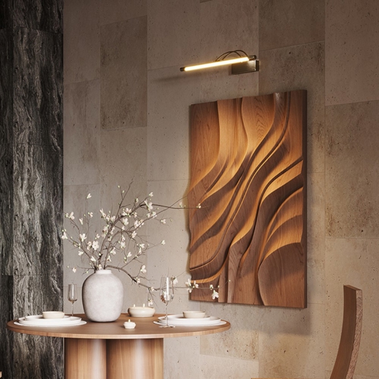 Maytoni finelli applique per specchio del bagno orientabile led 3000k