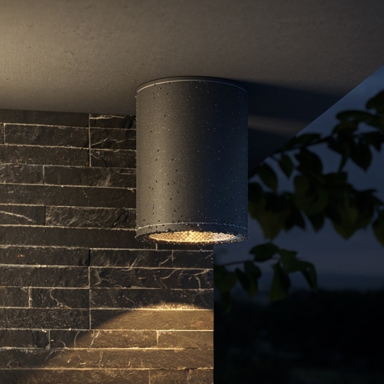 Maytoni bar plafoniera da esterno cilindrica moderna led 3000k ip65