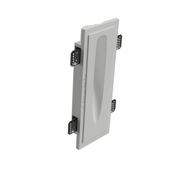 Segnapasso di gesso da incasso mini gu10 led