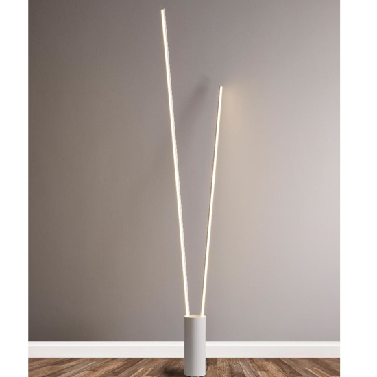 Lampada da terra design moderno bianca led 44w 3000k