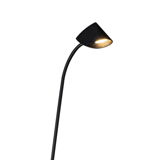 Lampada da terra design moderno nero led 3000k orietabile