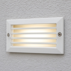 Segnapasso led da esterno bianco per incasso a parete led 10w 3000k