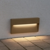 Segnapasso led per esterno marrone rettangolare da parete 6w 4000k ip65