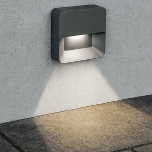 Segnapasso ledb quadrato per esterno led 6w 4000k ip65