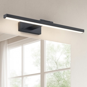 Maytoni bris applique nero per specchio da bagno led 4000k
