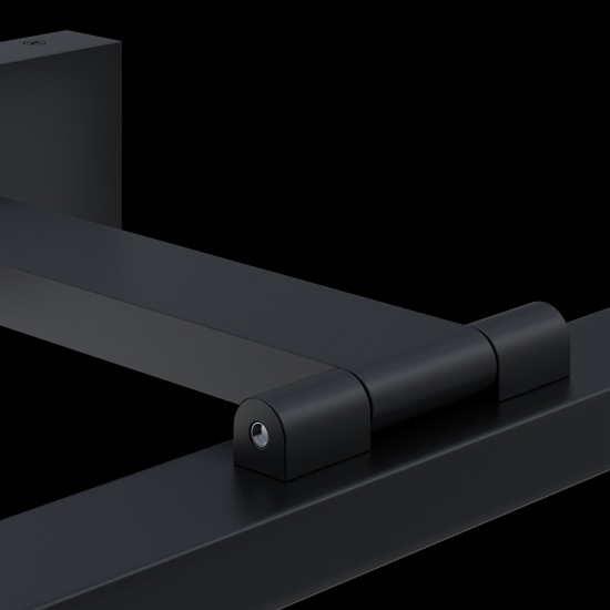 Maytoni bris applique nero per specchio da bagno led 4000k